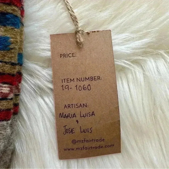 New MZ Fair Trade Textiles Oaxaca Mexico 100% Wool - Picture 7 of 7